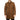 Men's Stand Collar Wool Blend Brown Overcoat