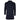 Men's Notched Lapel Collar Wool Blend Navy Overcoat
