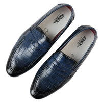 Men's Slip On Formal Navy Loafers