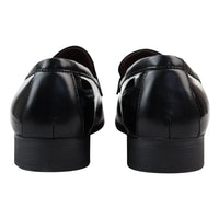 Men's Patent Tassel Slip On Black Loafers