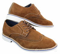 Elong EL0635 - Mens Smart Casual Suede Nubuck Leather Brogues