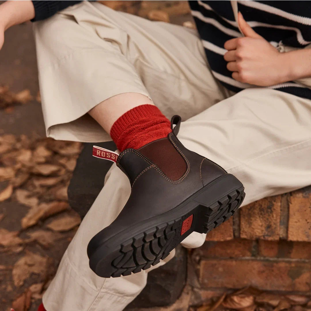 Endura 303 – Braune Chelsea-Boots aus Leder