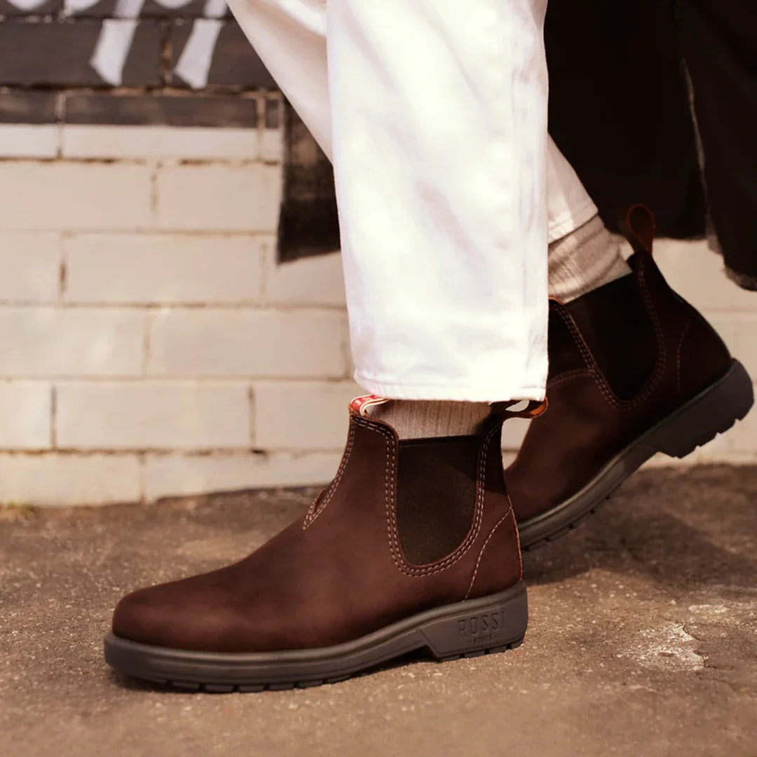 Endura 303 – Chelsea Boots aus rotbraunem Leder