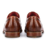 Everett - Herren-Derbyschuhe aus braunem, poliertem Leder mit Kappe