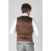 Francis - Men's Grey Check Waistcoat