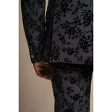 Georgi - Men's Black Floral Blazer