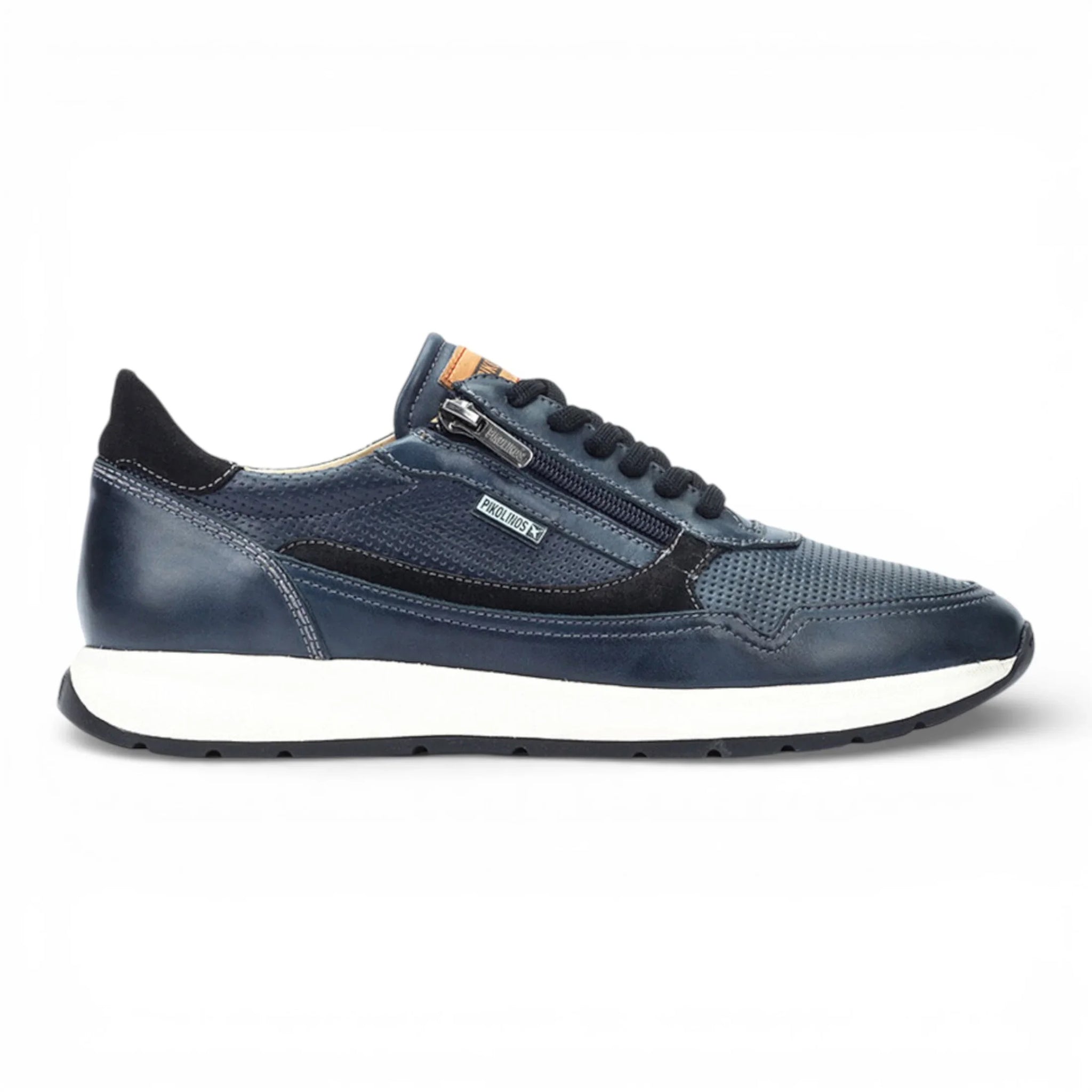 Getafe – Blaue Herren-Sneaker aus Leder, bequemer Tragekomfort