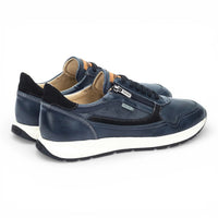 Getafe – Blaue Herren-Sneaker aus Leder, bequemer Tragekomfort