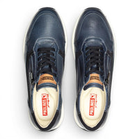 Getafe – Blaue Herren-Sneaker aus Leder, bequemer Tragekomfort