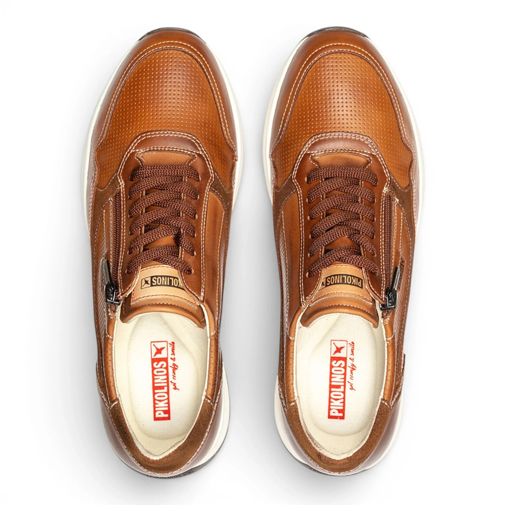 Getafe – Braune Herren-Sneaker aus Leder, bequemer Tragekomfort
