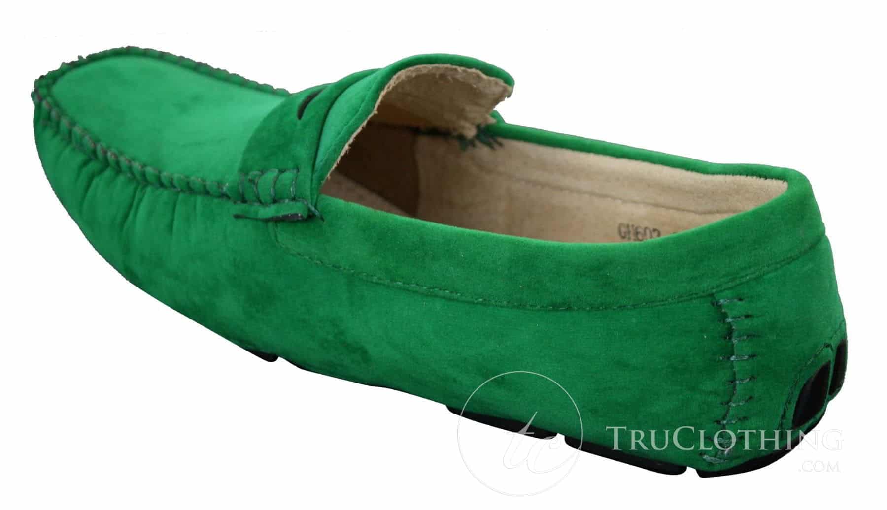 Mens Slip On Suede Leather Shoes Moccasin Loafers Smart Casual Brown Beige