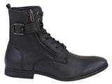 Mens Zip-Up Military Peaky Blinders Boots