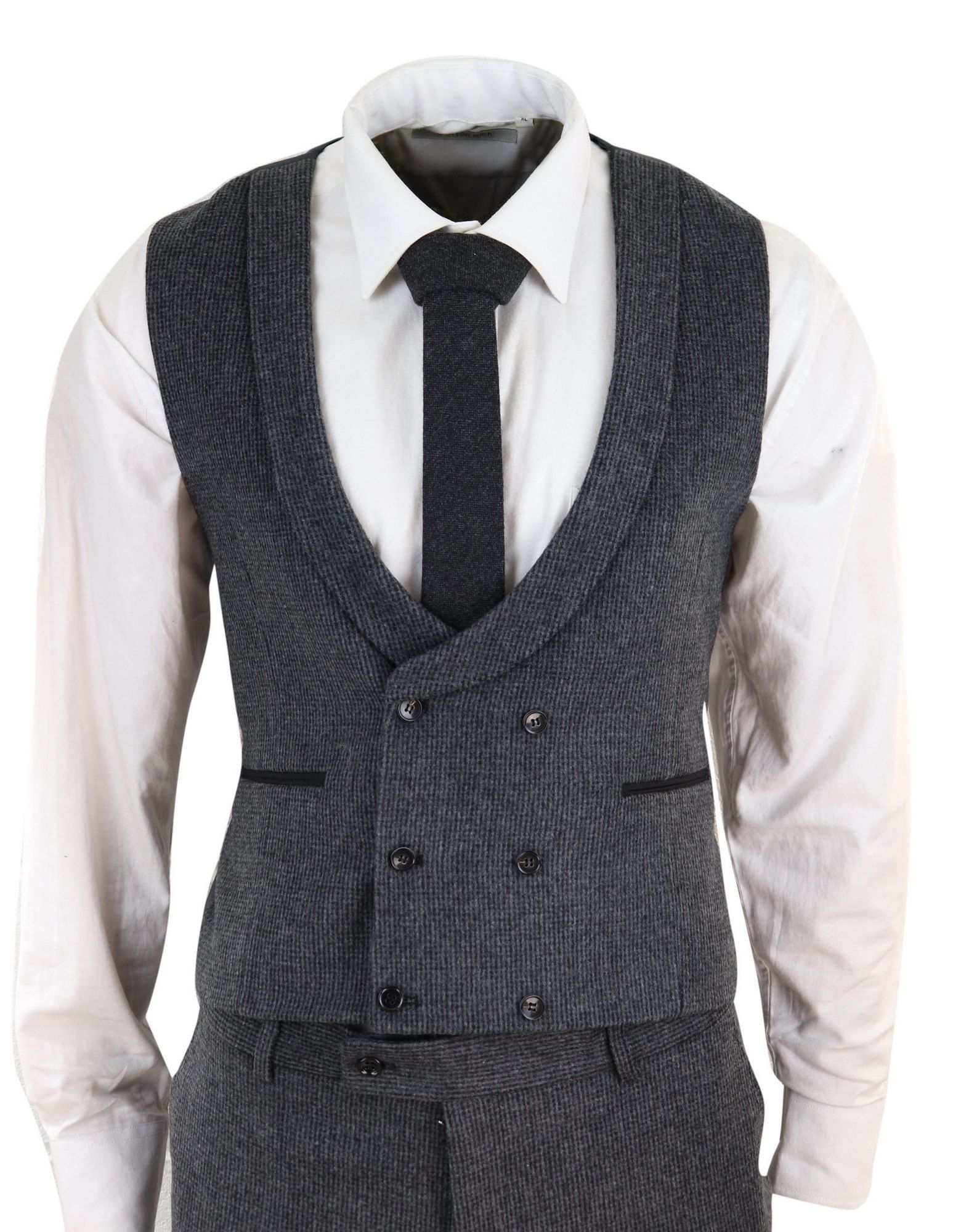 Grey Tweed 3 Piece Suit