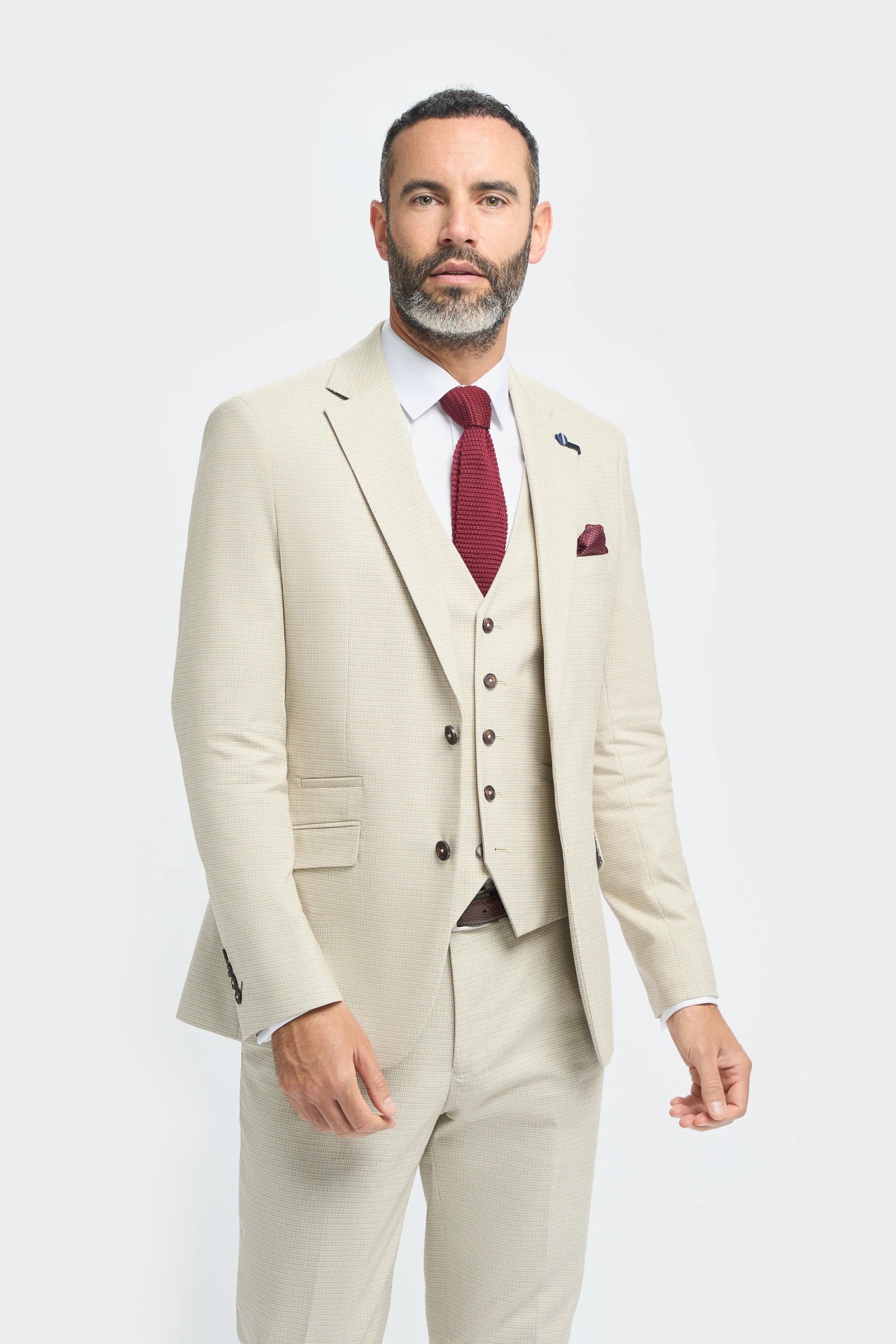 Hampton – Beigefarbener Herrenblazer