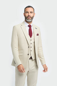 Hampton – Beigefarbener Herrenblazer