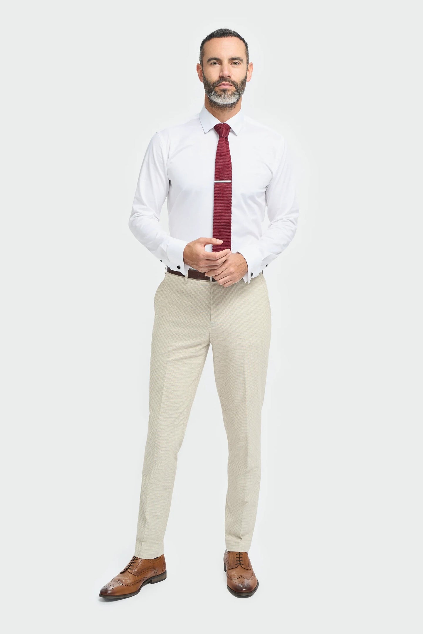 Hampton - Beige Herrenhosen