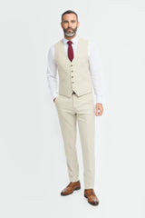 Hampton - Beige Herrenweste