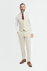 Hampton - Beige Herrenweste