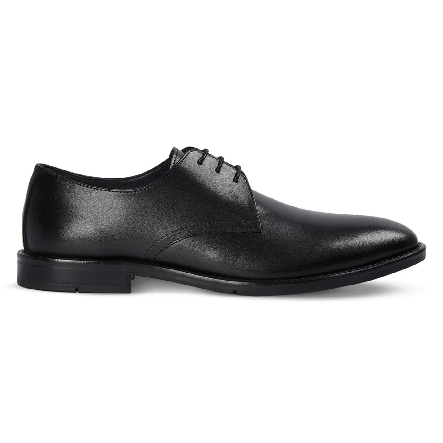 Henley – Schwarze, klassische Derby-Schuhe für Herren mit schlichter Zehenkappe