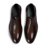 Henley - Braune Herren-Derbyschuhe mit klassischer, schlichter Zehenpartie
