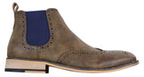 Mens Black or Brown Slip-on Chealse Boots - Cavani Hound