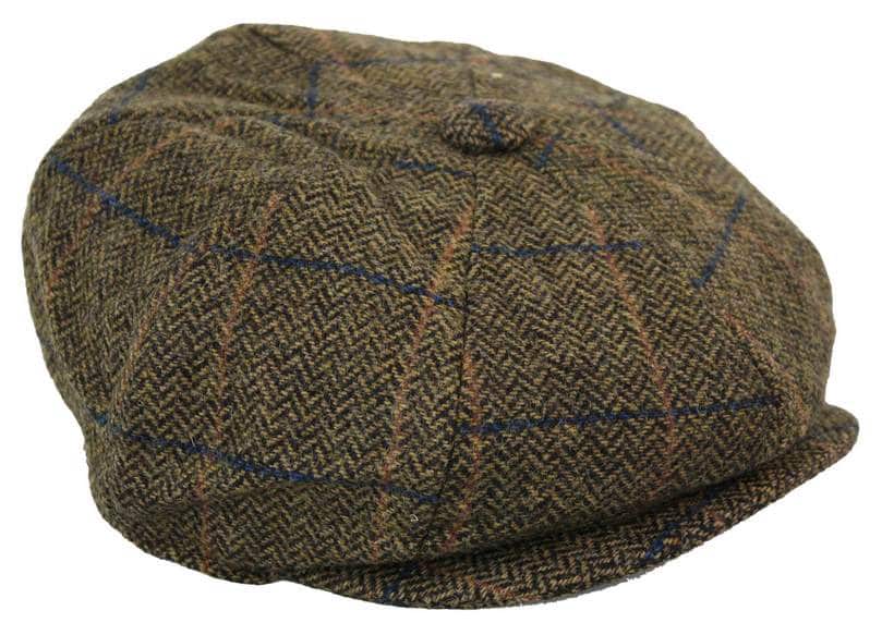Mens Vintage Tweed Peaky Blinders Hat