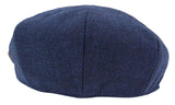 8-Panel Newsboy Hat with Razor Blade Navy