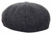 HT6316 - Mens Herringbone Tweed Peaky Blinders Hat