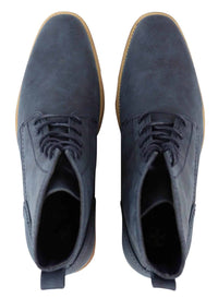 Mens Matt Leather Laced Peaky Blinders Boots