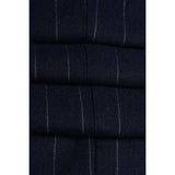 Invincible - Men's Navy Blue Pinstripe Blazer