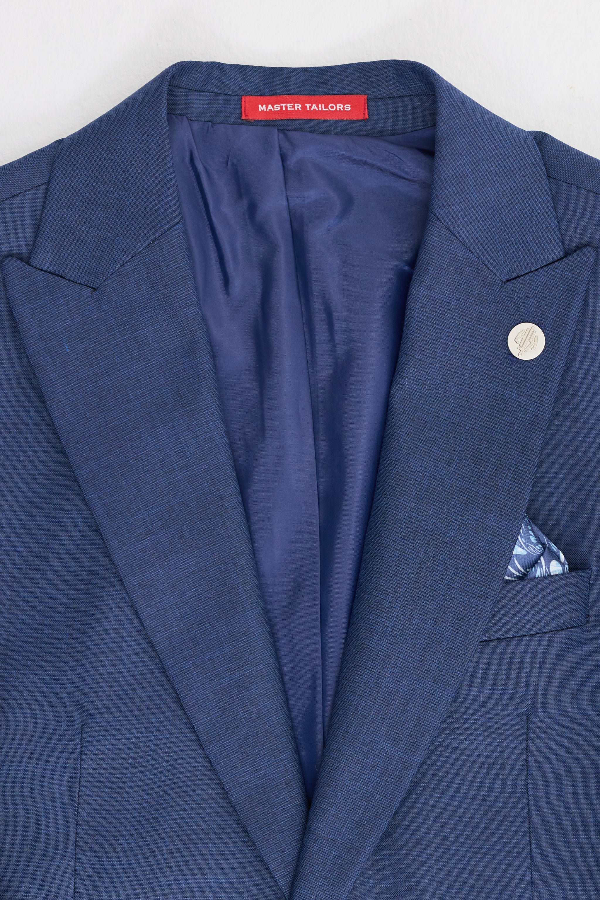 James Herrenanzug, 3-teilig, marineblau, maßgeschneiderte Passform