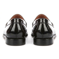 Joseph - Schwarze Herren-Penny-Slipper mit Hochglanzpolitur