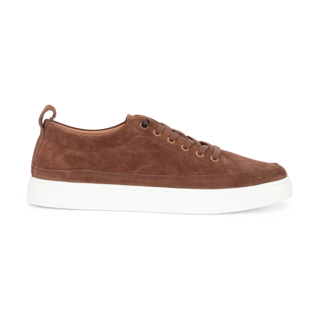 Josh - Braune Herren-Sneaker aus Wildleder