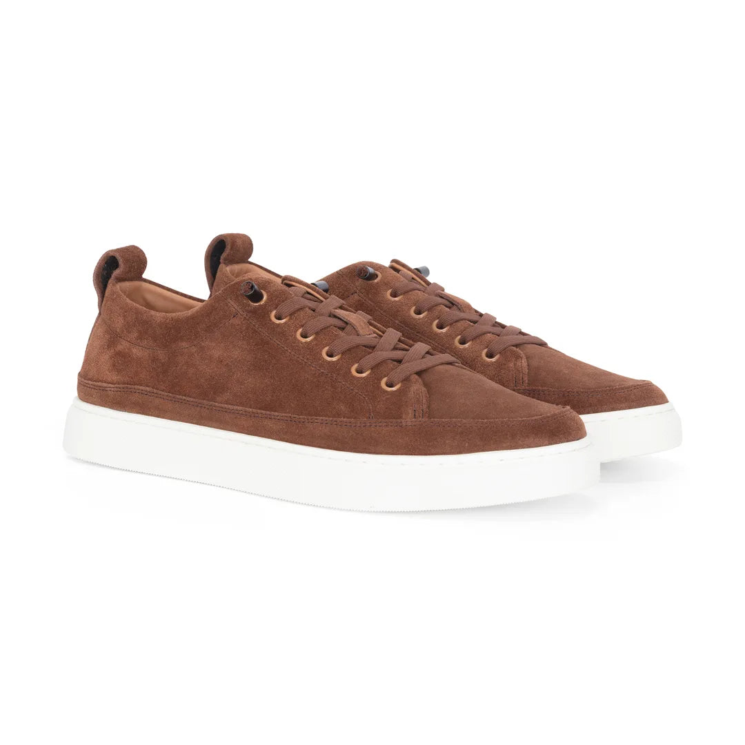Josh - Braune Herren-Sneaker aus Wildleder