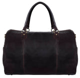 Genuine Leather Vintage Carry On Travel Bag - Brown