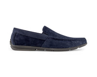 Mens Suede Square Toe Slip On Shoes
