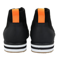 Men's Lace Up Suede Desert Black Boots