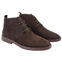 Mens's Chukka Desert Lace Up Brown Ankle Boots