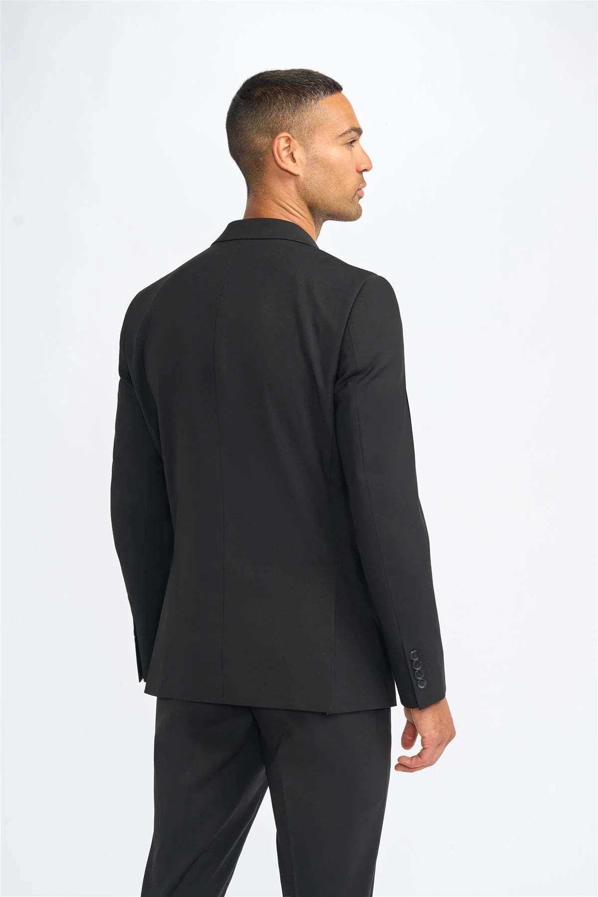 Malibu – Schwarzer Herrenblazer in taillierter Passform