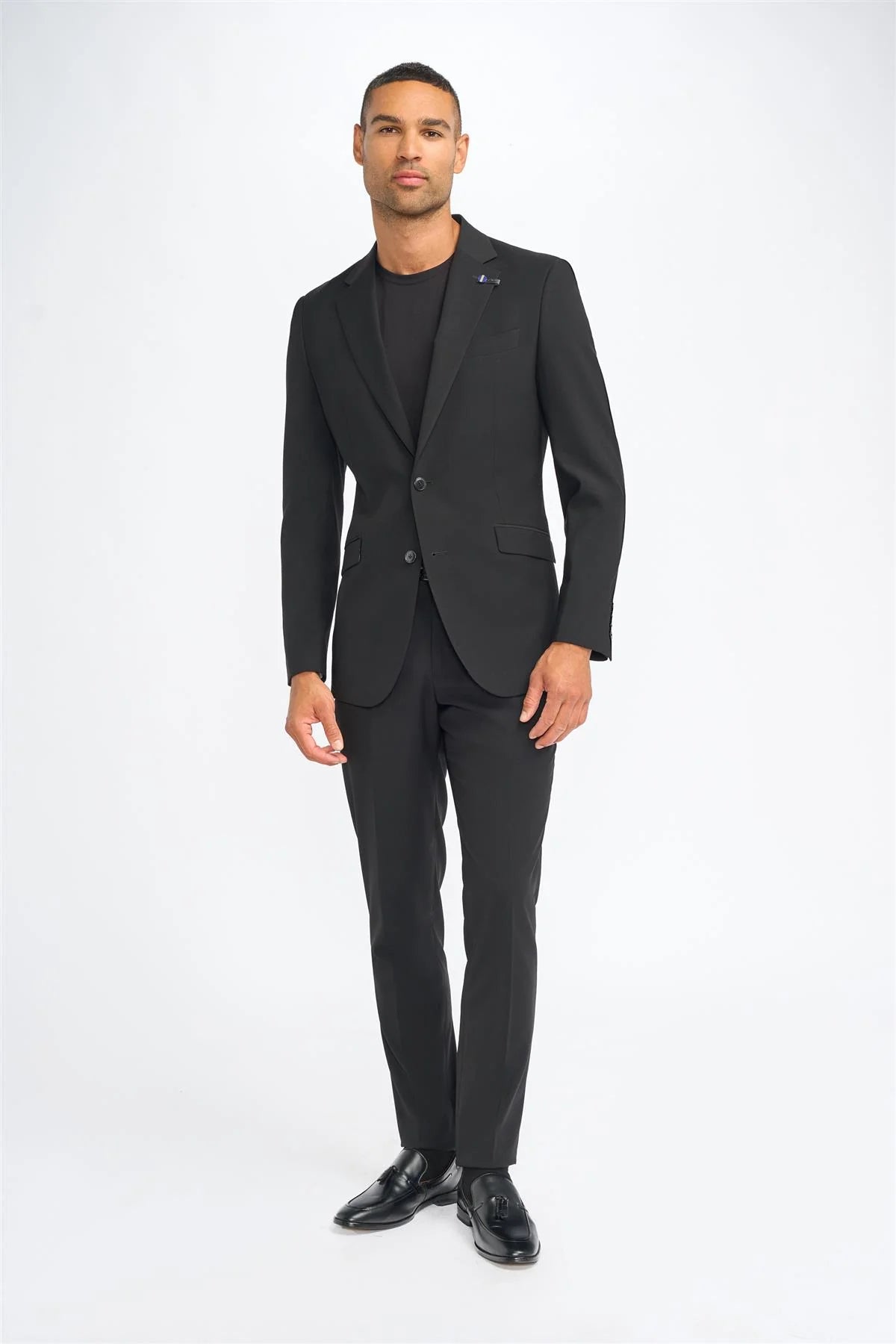 Malibu – Schwarzer Herrenblazer in taillierter Passform
