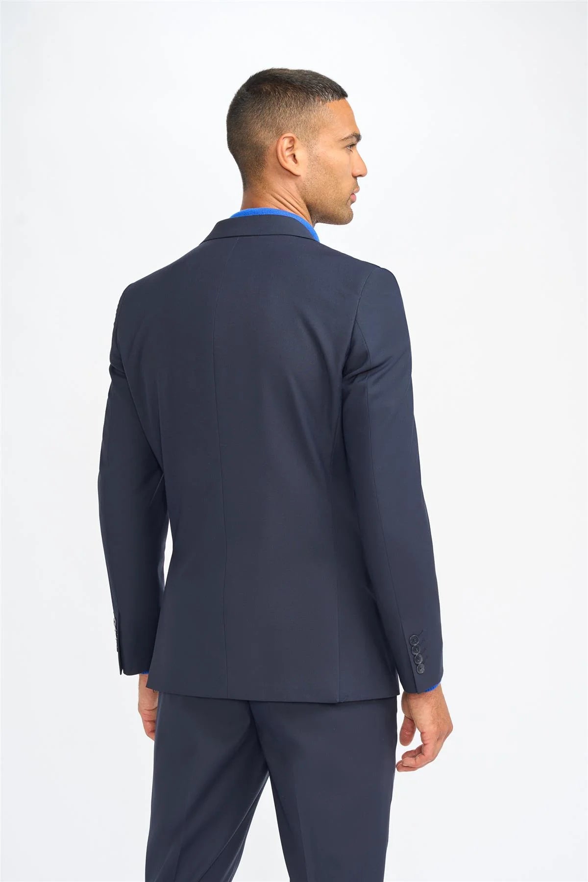 Malibu – Herrenblazer in Marineblau, taillierte Passform