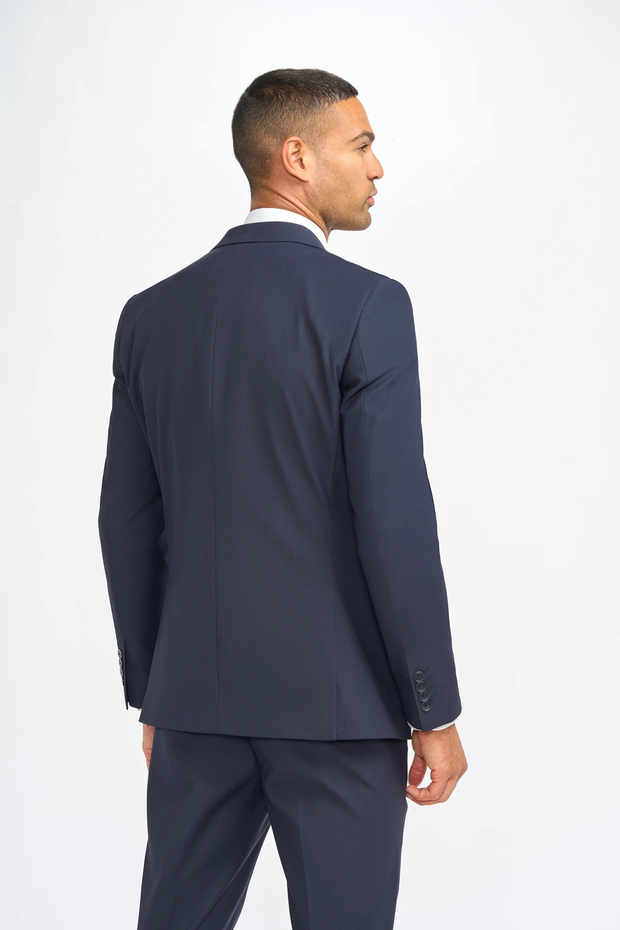 Malibu - Men's Navy 3 Piece Tailored Fit Suit