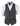 Mens Slim Fit Check Grey Tan Brown Waistcoat Smart Casual Tweed Check Navy-Grey Navy