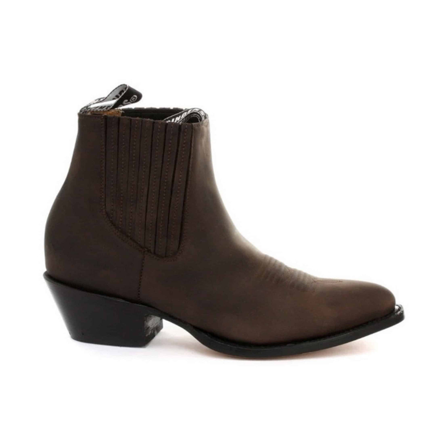 Mens Cowboy Ankle Boots Grinders Maverick Real Leather Western Riding Cuban