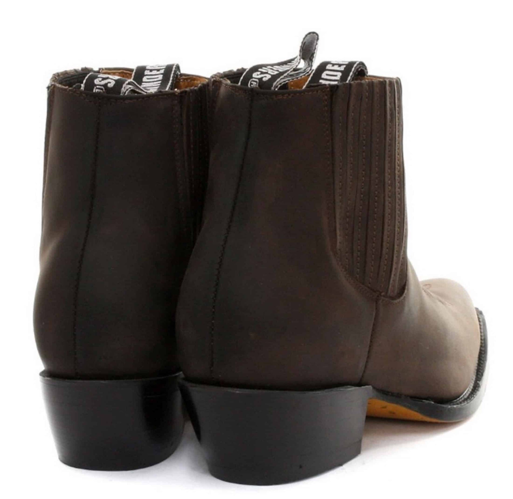 Mens Cowboy Ankle Boots Grinders Maverick Real Leather Western Riding Cuban