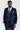 Mayfair Anzug in Marineblau mit Strukturmuster und Harris Tweedweste in Marineblau mit Kontrastmuster