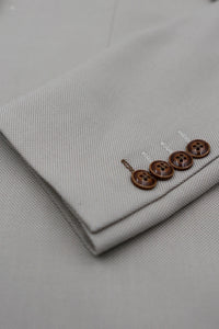 Mayfair - Men's 3 Peice Beige Birdseye Wedding Suit