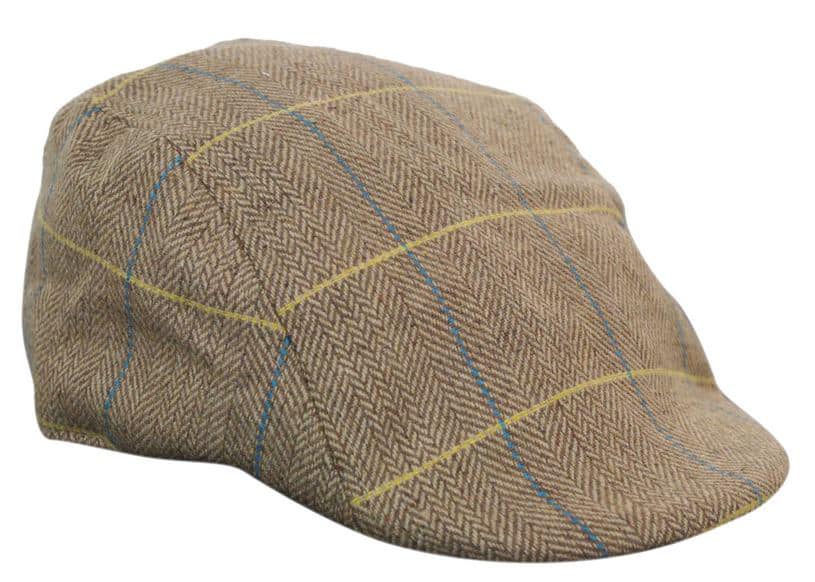 Marc Darcy DX7 Mens Tweed Vintage Retro Grandad Flat Caps Hats Peaky Blinders Check Classic