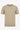 Beiges Strick-T-Shirt für Herren, normale Passform, Rundhalsausschnitt, Kurzarm