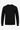 Schwarzer Herren-Strickpullover mit Rundhalsausschnitt aus Acryl